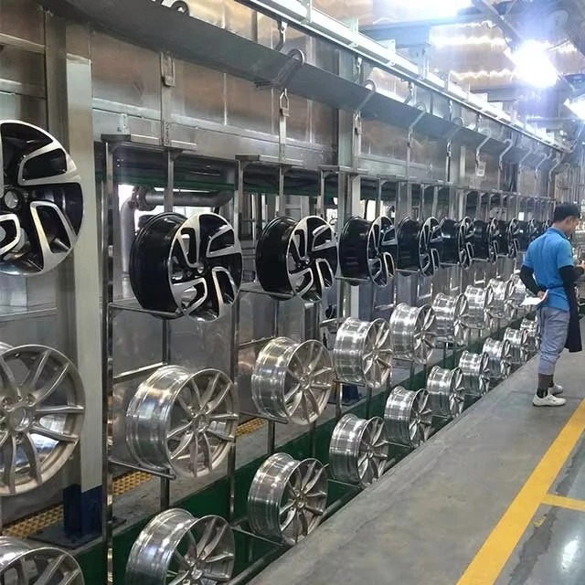 Attractivechina Wheel Hub Spraying Painting Line Auto Parts Painting Line Automatic Car Painting Line